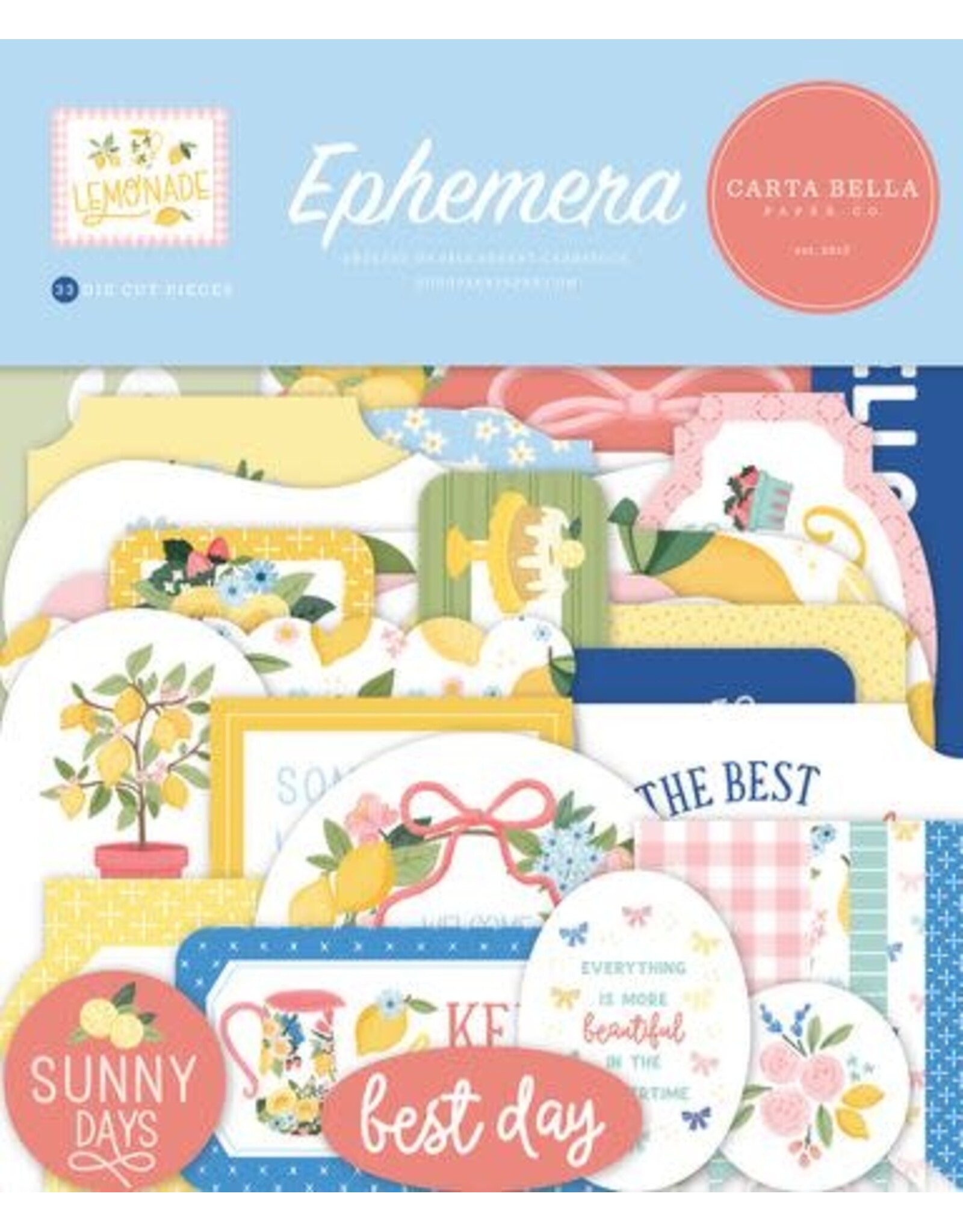 CARTA BELLA CARTA BELLA LEMOANDE EPHEMERA DIE CUTS