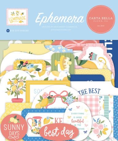 CARTA BELLA CARTA BELLA LEMOANDE EPHEMERA DIE CUTS