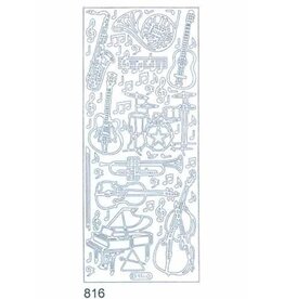 STARFORM STARFORM MUSICAL INSTRUMENTS GOLD PEEL OFF DECO STICKERS
