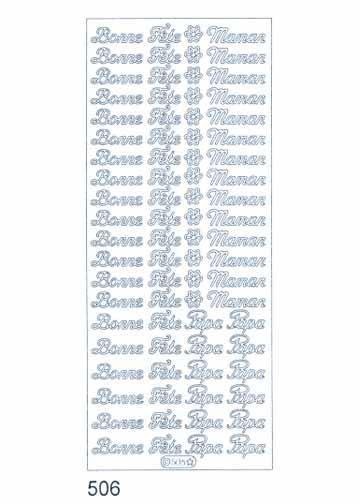 STARFORM STARFORM BONNE FETE MAMAN/PAPA BLACK PEEL OFFS DECO STICKERS