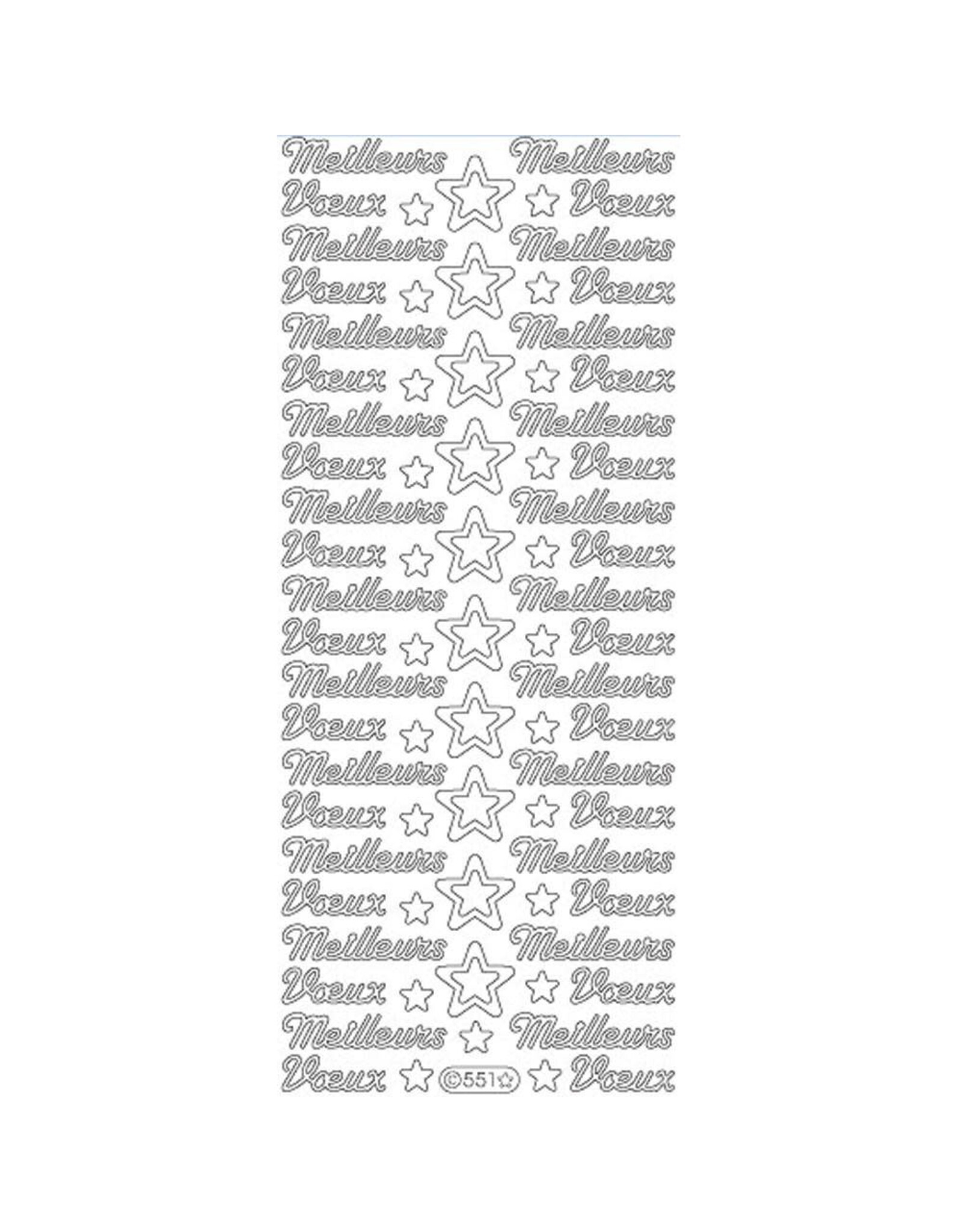 STARFORM STARFORM MEILLEURS VOEUX GOLD PEEL OFFS DECO STICKERS