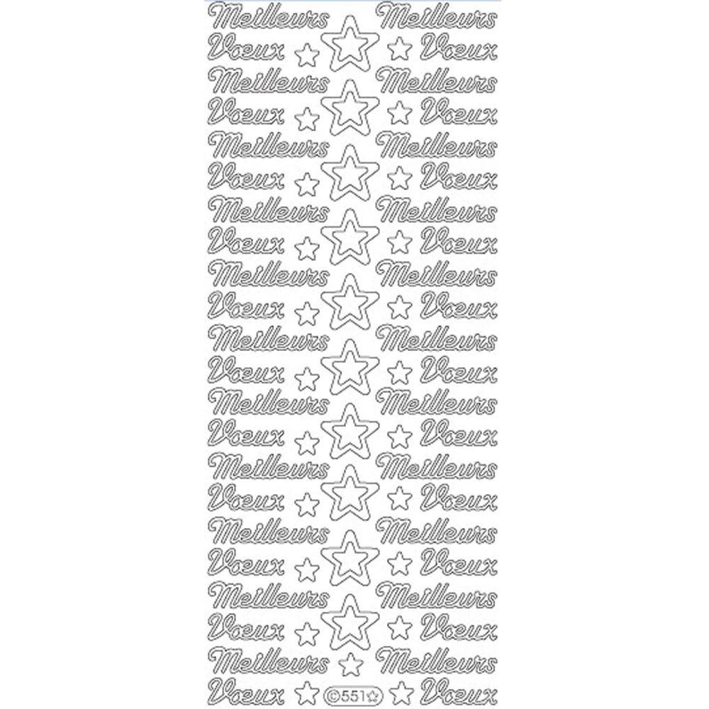 STARFORM STARFORM MEILLEURS VOEUX GOLD PEEL OFFS DECO STICKERS