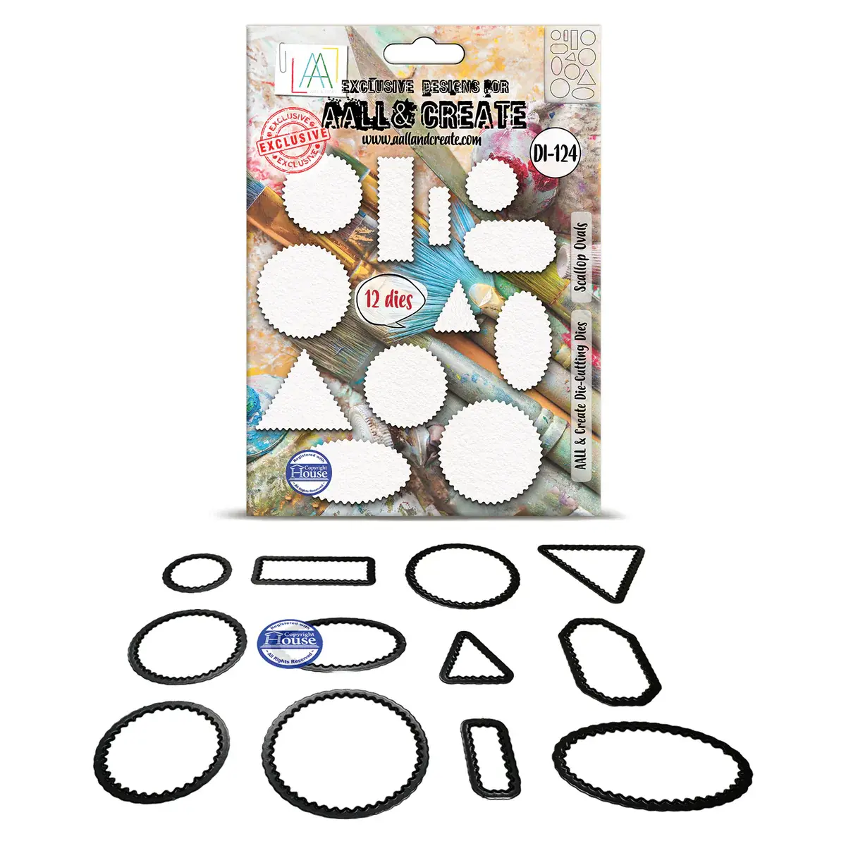 AALL & CREATE AALL & CREATE #124 SCALLOP OVALS DIE SET