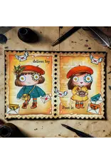 AALL & CREATE AALL & CREATE JANET KLEIN #1376 DELIVER JOY A7 CLEAR STAMP SET
