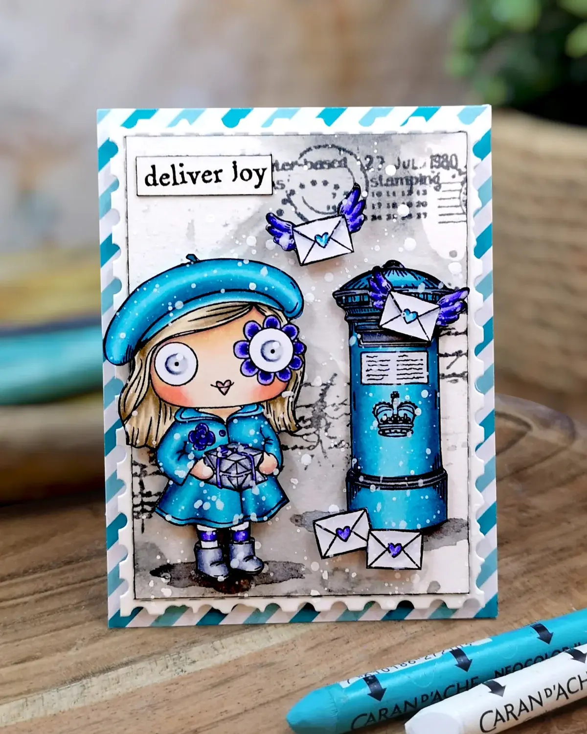 AALL & CREATE AALL & CREATE JANET KLEIN #1376 DELIVER JOY A7 CLEAR STAMP SET