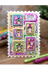 AALL & CREATE AALL & CREATE JANET KLEIN #1378 MISS DEE FIRST CLASS A7 CLEAR STAMP SET