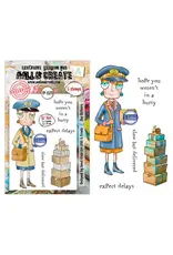 AALL & CREATE AALL & CREATE JANET KLEIN #1379 DEE DELIVERS A7 CLEAR STAMP SET