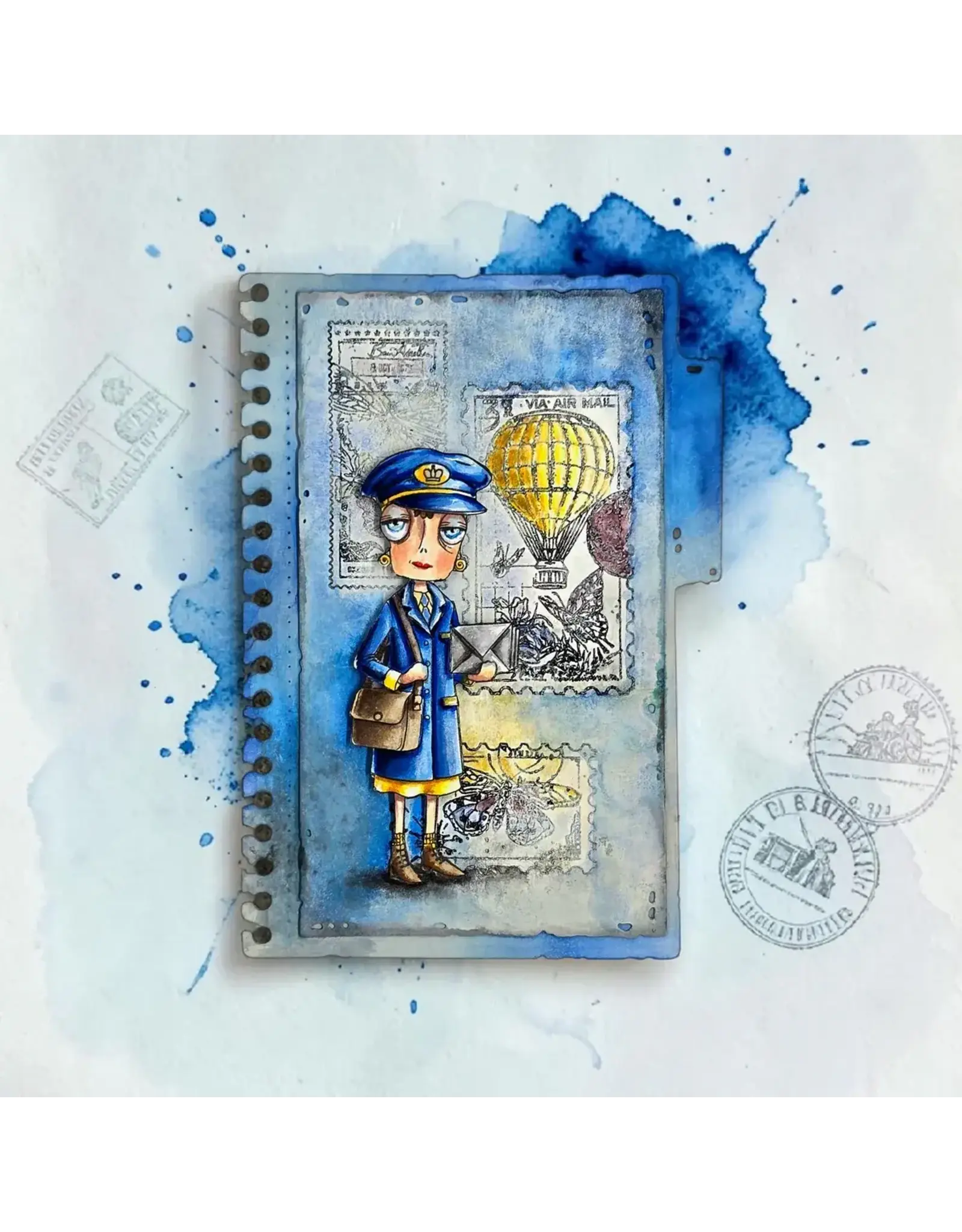 AALL & CREATE AALL & CREATE JANET KLEIN #1379 DEE DELIVERS A7 CLEAR STAMP SET
