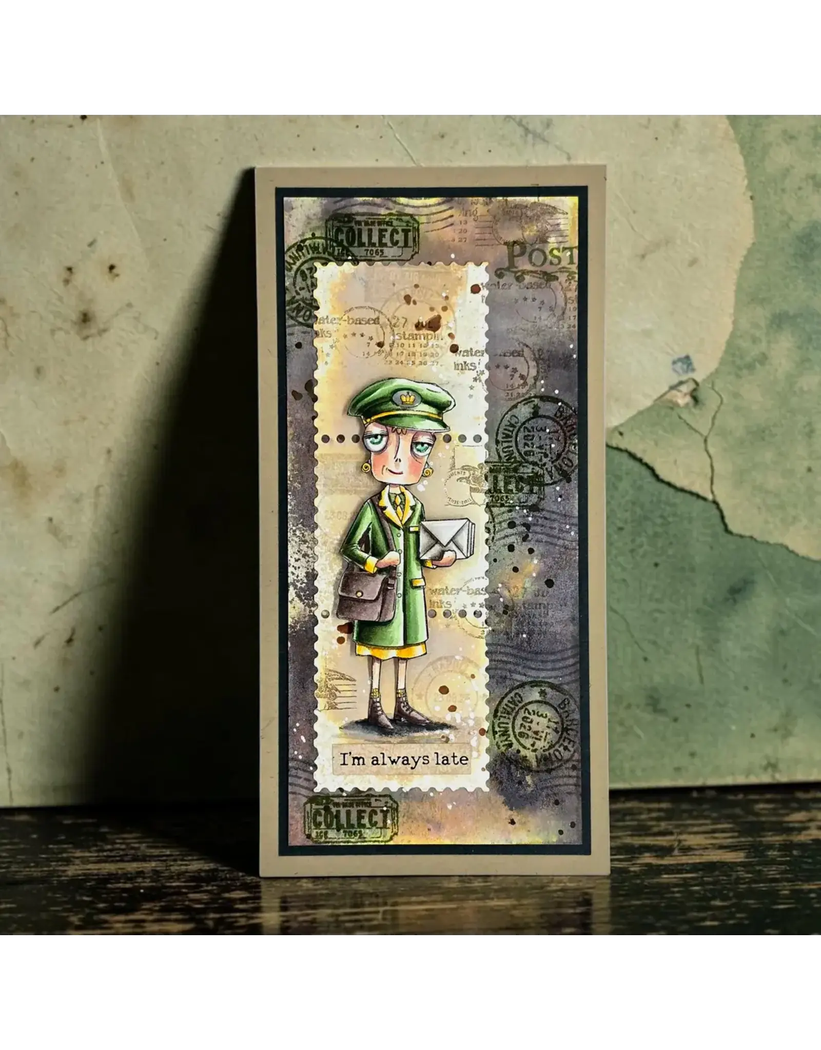 AALL & CREATE AALL & CREATE JANET KLEIN #1379 DEE DELIVERS A7 CLEAR STAMP SET