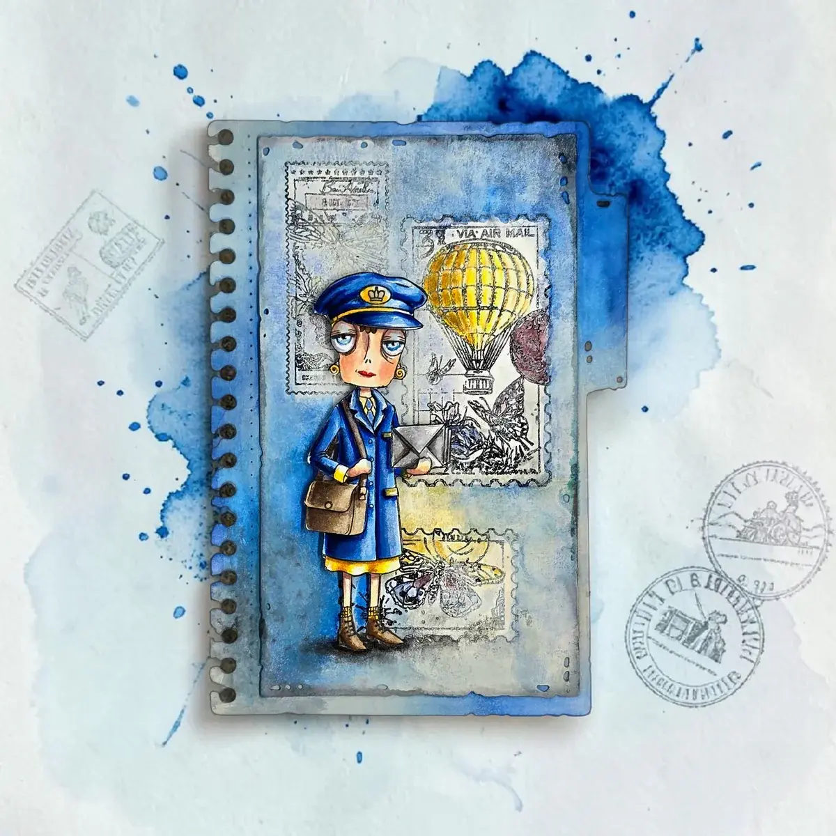 AALL & CREATE AALL & CREATE JANET KLEIN #1379 DEE DELIVERS A7 CLEAR STAMP SET