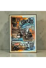 AALL & CREATE AALL & CREATE AUTOUR DE MWA #1342 THE DAILY NEWS A6 CLEAR STAMP SET