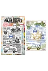 AALL & CREATE AALL & CREATE AUTOUR DE MWA #1343 GLOBAL GAZETTE A6 CLEAR STAMP SET