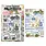AALL & CREATE AALL & CREATE AUTOUR DE MWA #1343 GLOBAL GAZETTE A6 CLEAR STAMP SET