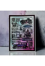 AALL & CREATE AALL & CREATE AUTOUR DE MWA #1343 GLOBAL GAZETTE A6 CLEAR STAMP SET
