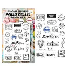 AALL & CREATE AALL & CREATE AUTOUR DE MWA #1442 STAMPED HORIZONS A6 CLEAR STAMP SET