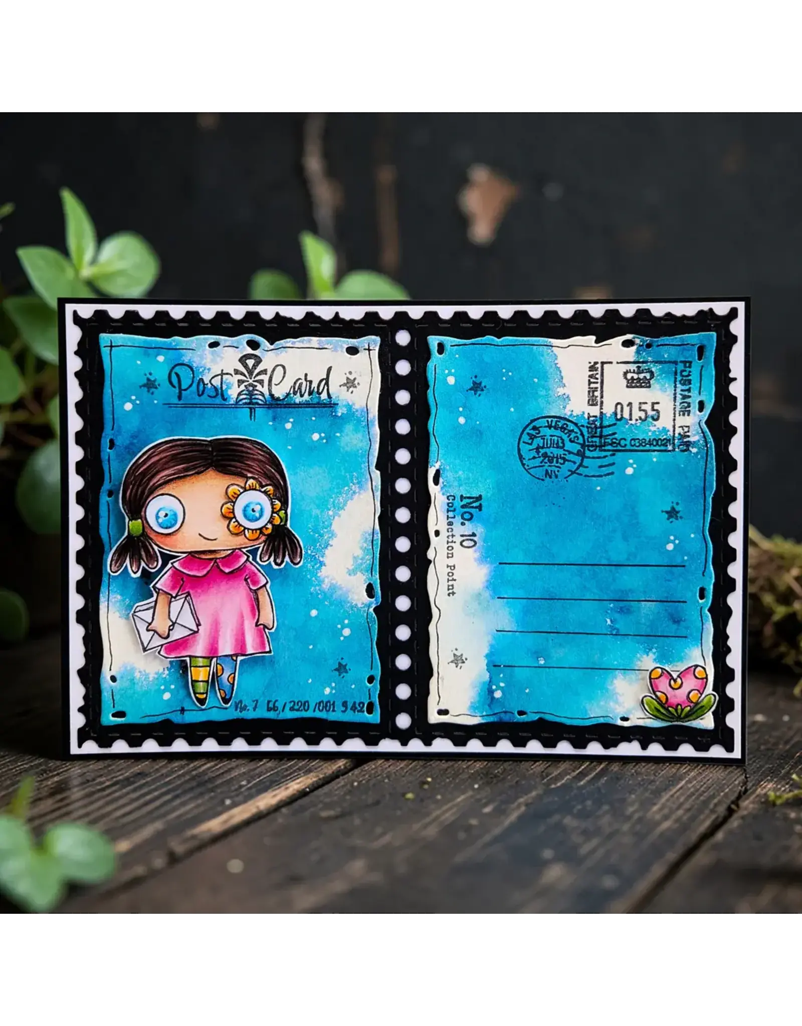 AALL & CREATE AALL & CREATE AUTOUR DE MWA #1442 STAMPED HORIZONS A6 CLEAR STAMP SET