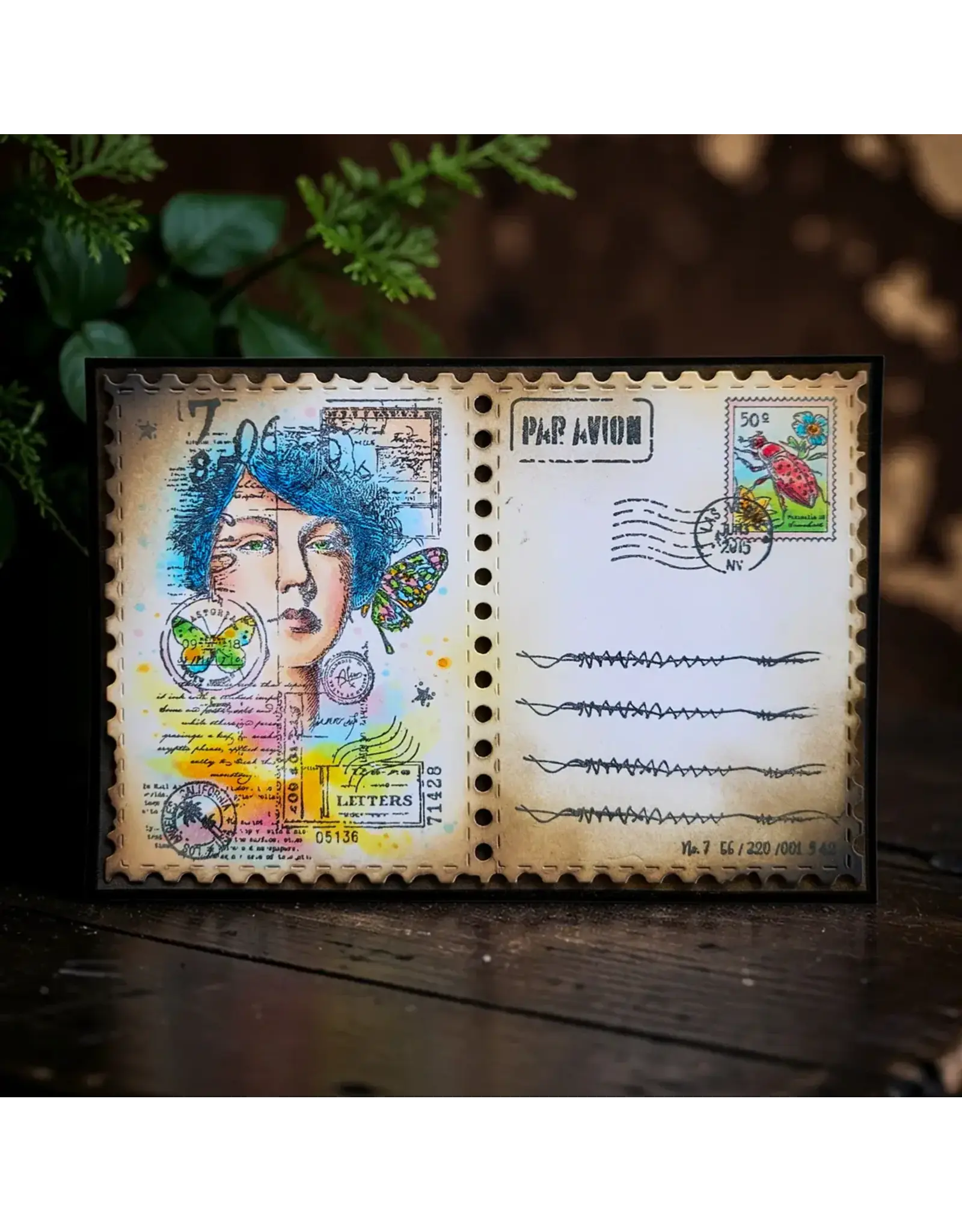 AALL & CREATE AALL & CREATE AUTOUR DE MWA #1442 STAMPED HORIZONS A6 CLEAR STAMP SET
