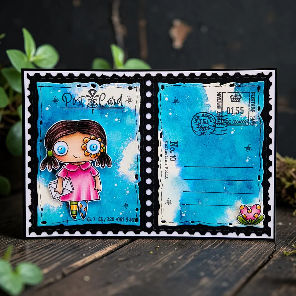 AALL & CREATE AALL & CREATE AUTOUR DE MWA #1442 STAMPED HORIZONS A6 CLEAR STAMP SET