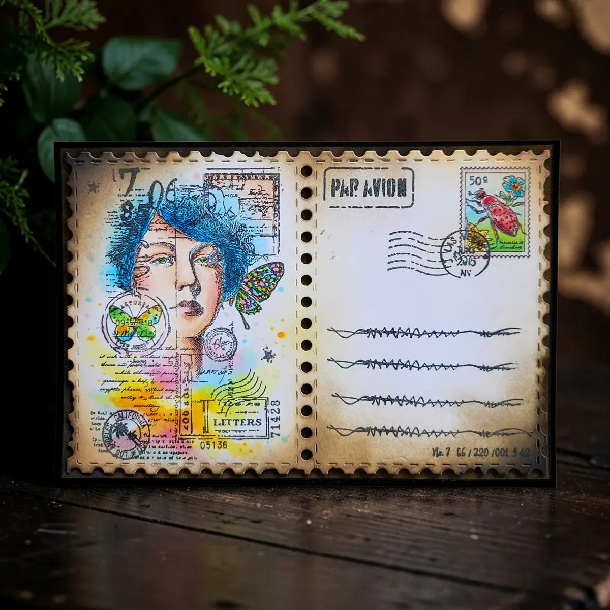 AALL & CREATE AALL & CREATE AUTOUR DE MWA #1442 STAMPED HORIZONS A6 CLEAR STAMP SET