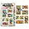AALL & CREATE AALL & CREATE AUTOUR DE MWA #1443 MINIATURE POSTAGE STAMPS A6 CLEAR STAMP SET