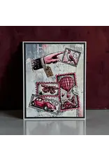 AALL & CREATE AALL & CREATE AUTOUR DE MWA #1443 MINIATURE POSTAGE STAMPS A6 CLEAR STAMP SET
