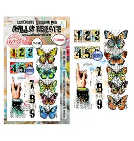 AALL & CREATE AALL & CREATE AUTOUR DE MWA #1445 FOLLOW THE SIGN A6 CLEAR STAMP SET