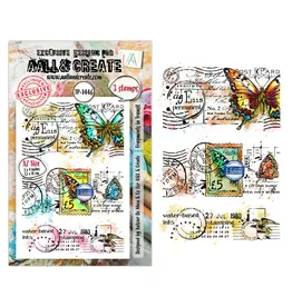 AALL & CREATE AALL & CREATE AUTOUR DE MWA #1446 FRAGMENTS IN TRANSIT A7 CLEAR STAMP SET