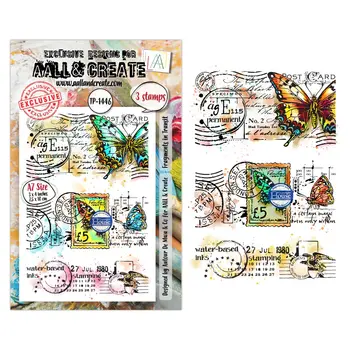 AALL & CREATE AALL & CREATE AUTOUR DE MWA #1446 FRAGMENTS IN TRANSIT A7 CLEAR STAMP SET