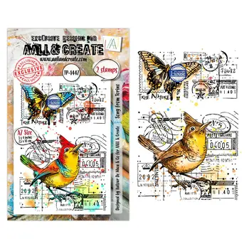 AALL & CREATE AALL & CREATE AUTOUR DE MWA #1447 SONG FROM TORINO A7 CLEAR STAMP SET