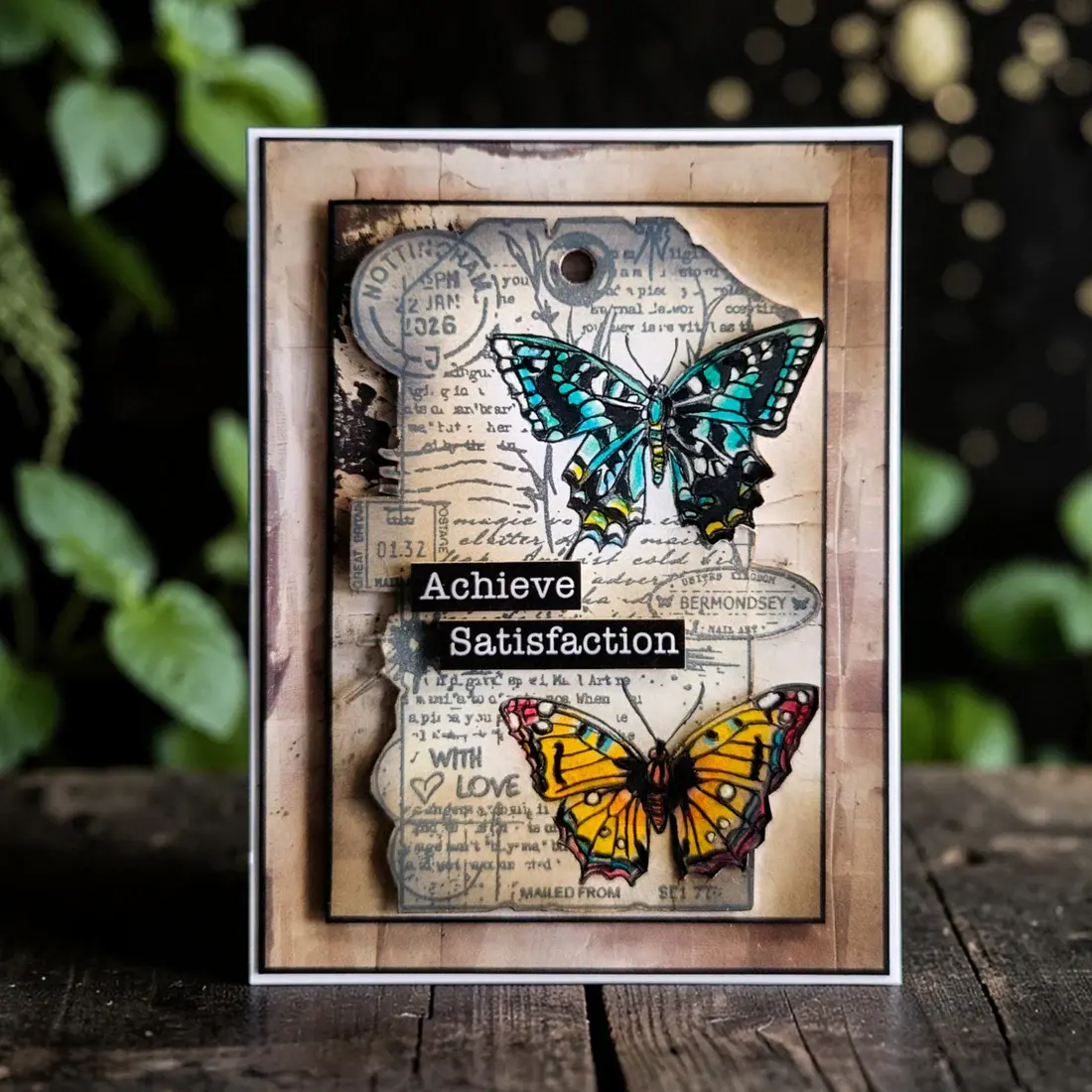 AALL & CREATE AALL & CREATE AUTOUR DE MWA #1448 CHRONO-STAMPED TAG A7 CLEAR STAMP SET