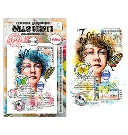 AALL & CREATE AALL & CREATE AUTOUR DE MWA #1449 MARKED IN HISTORY A7 CLEAR STAMP