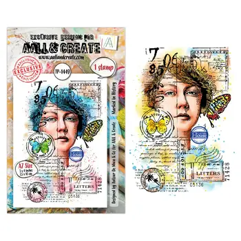 AALL & CREATE AALL & CREATE AUTOUR DE MWA #1449 MARKED IN HISTORY A7 CLEAR STAMP