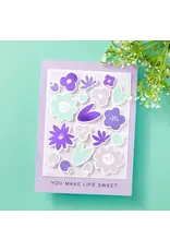 SPELLBINDERS SPELLBINDERS BETTERPRESS SOCIETY MARCH 2025 SWEET LIFE FLORAL PRESS PLATES
