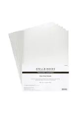 SPELLBINDERS SPELLBINDERS MIRROR METALLIC TREASURED SILVER CARDSTOCK 8.5x11 10/PK