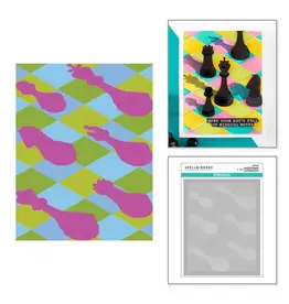 SPELLBINDERS SPELLBINDERS LAYERED HARLEQUIN STENCIL SET