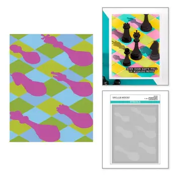 SPELLBINDERS SPELLBINDERS LAYERED HARLEQUIN STENCIL SET