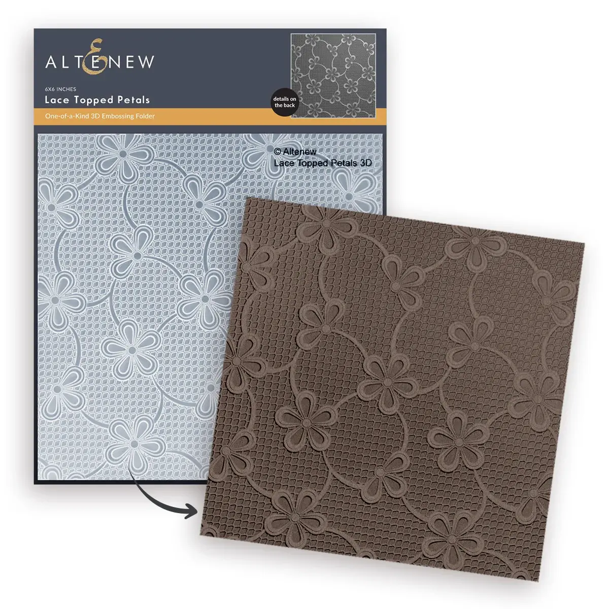 ALTENEW ALTENEW LACE TOPPED PETALS 3D EMBOSSING FOLDER