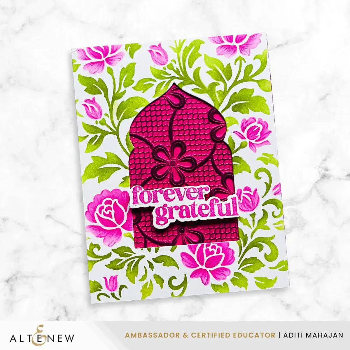 ALTENEW ALTENEW LACE TOPPED PETALS 3D EMBOSSING FOLDER