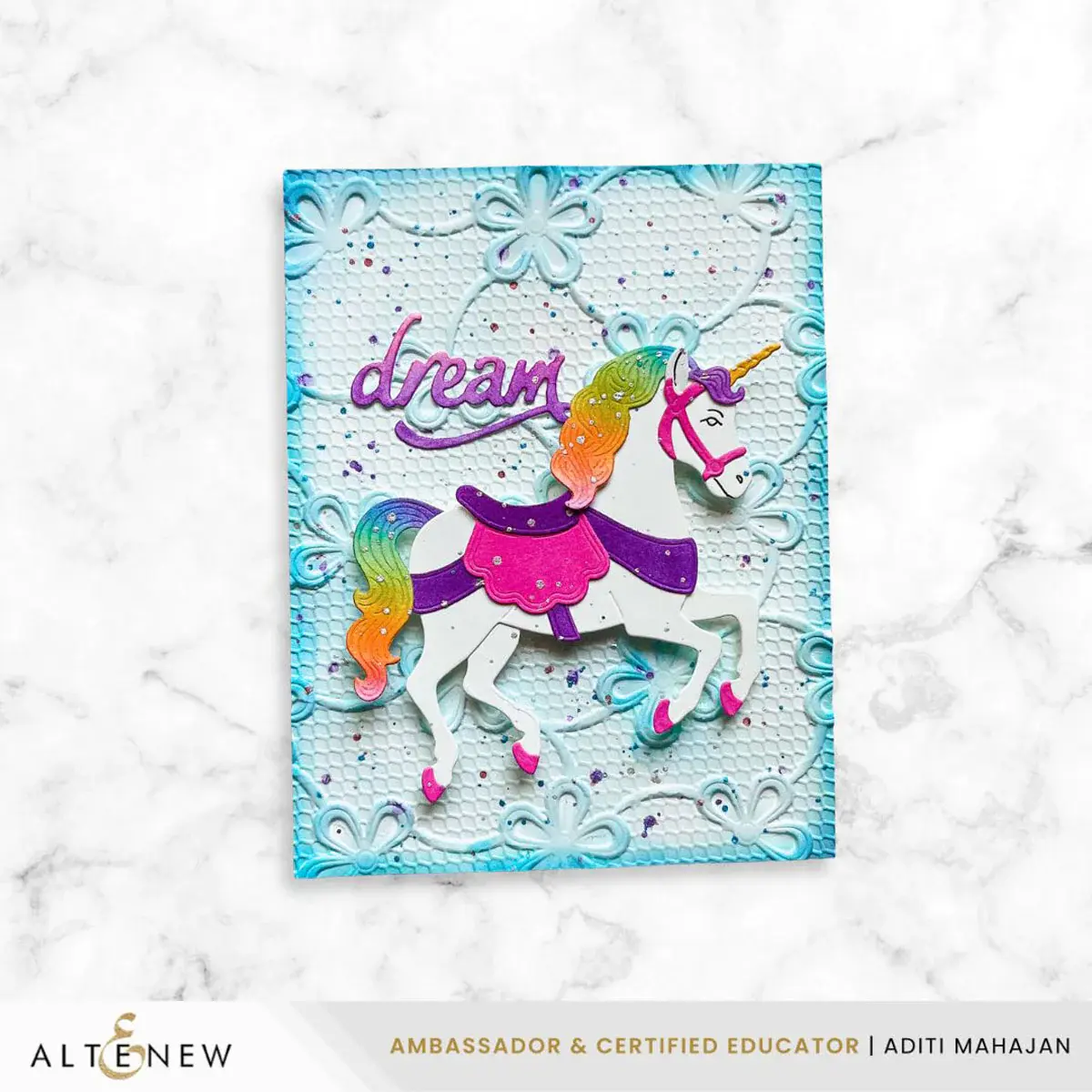 ALTENEW ALTENEW LACE TOPPED PETALS 3D EMBOSSING FOLDER