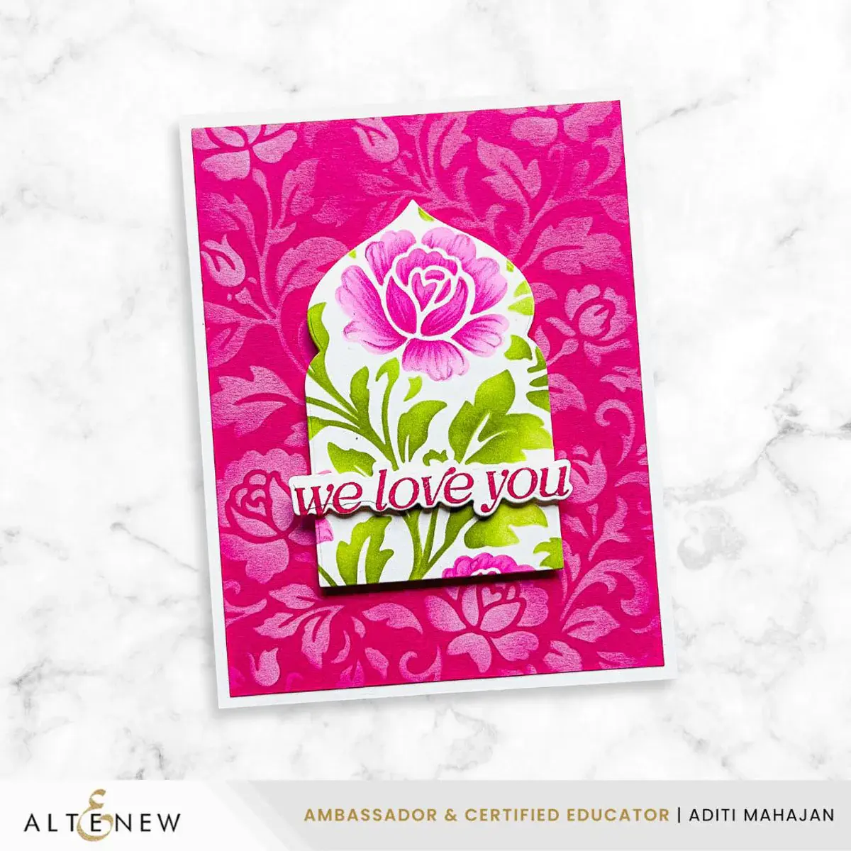ALTENEW ALTENEW CHATEAU BLOOMS STENCIL SET 2/PK