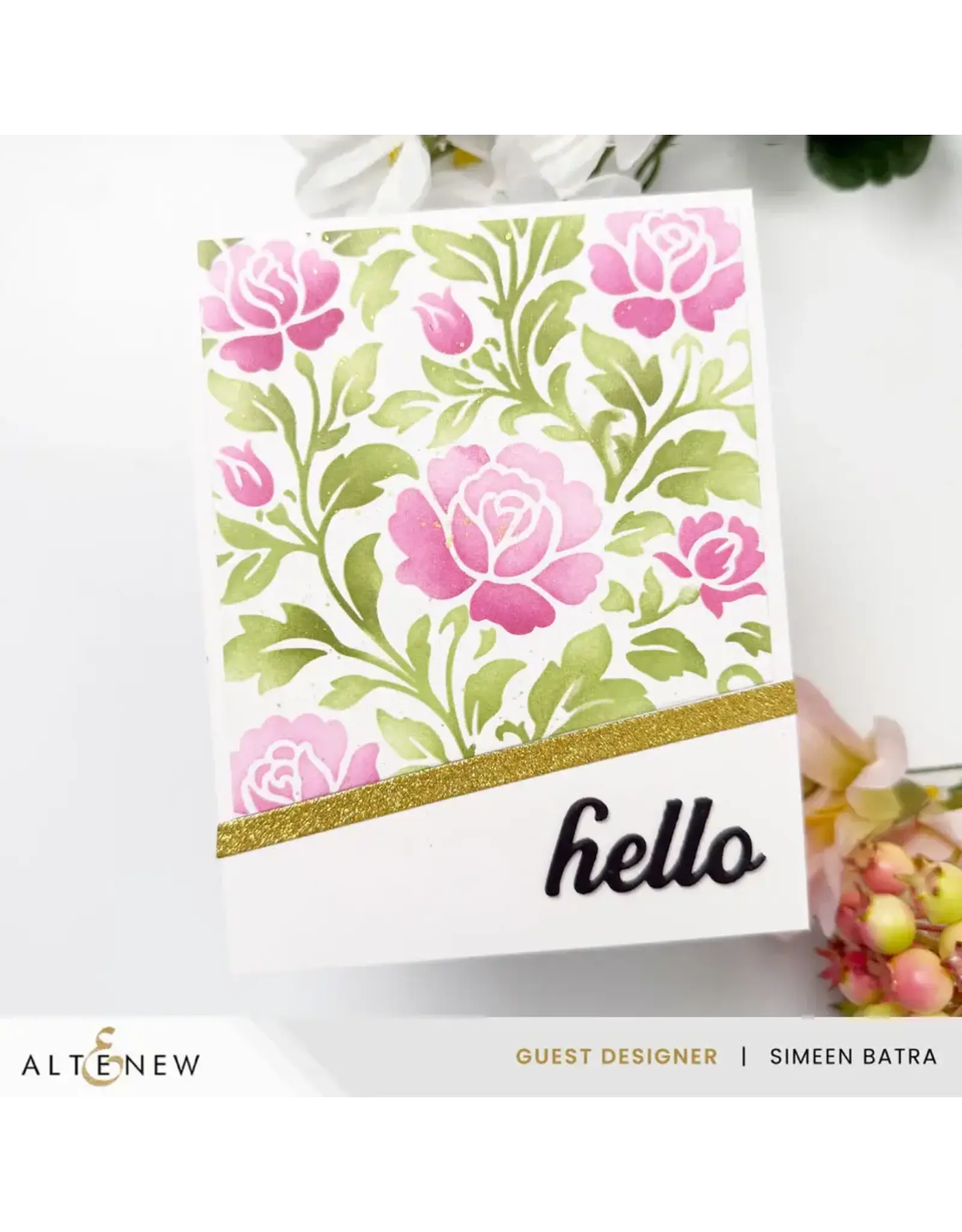 ALTENEW ALTENEW CHATEAU BLOOMS STENCIL SET 2/PK