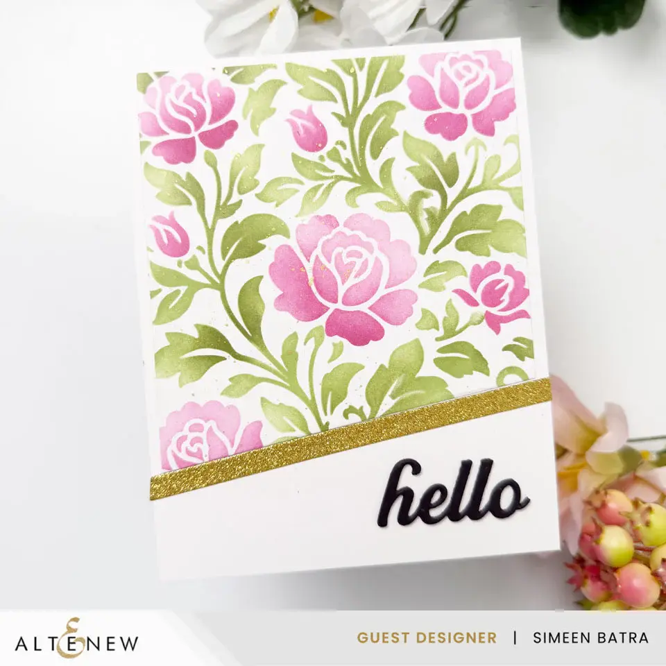 ALTENEW ALTENEW CHATEAU BLOOMS STENCIL SET 2/PK