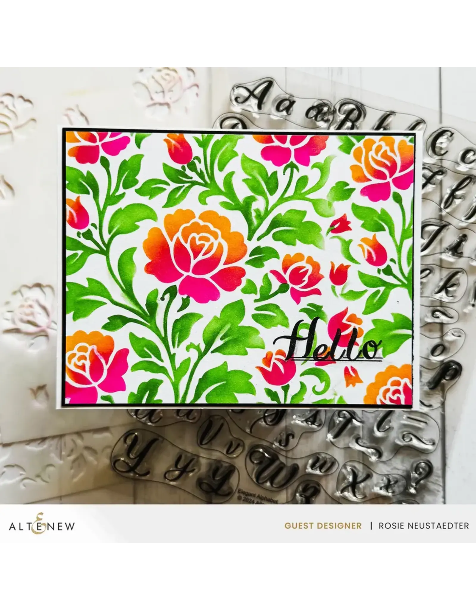 ALTENEW ALTENEW ELEGANT ALPHABET CLEAR STAMP SET