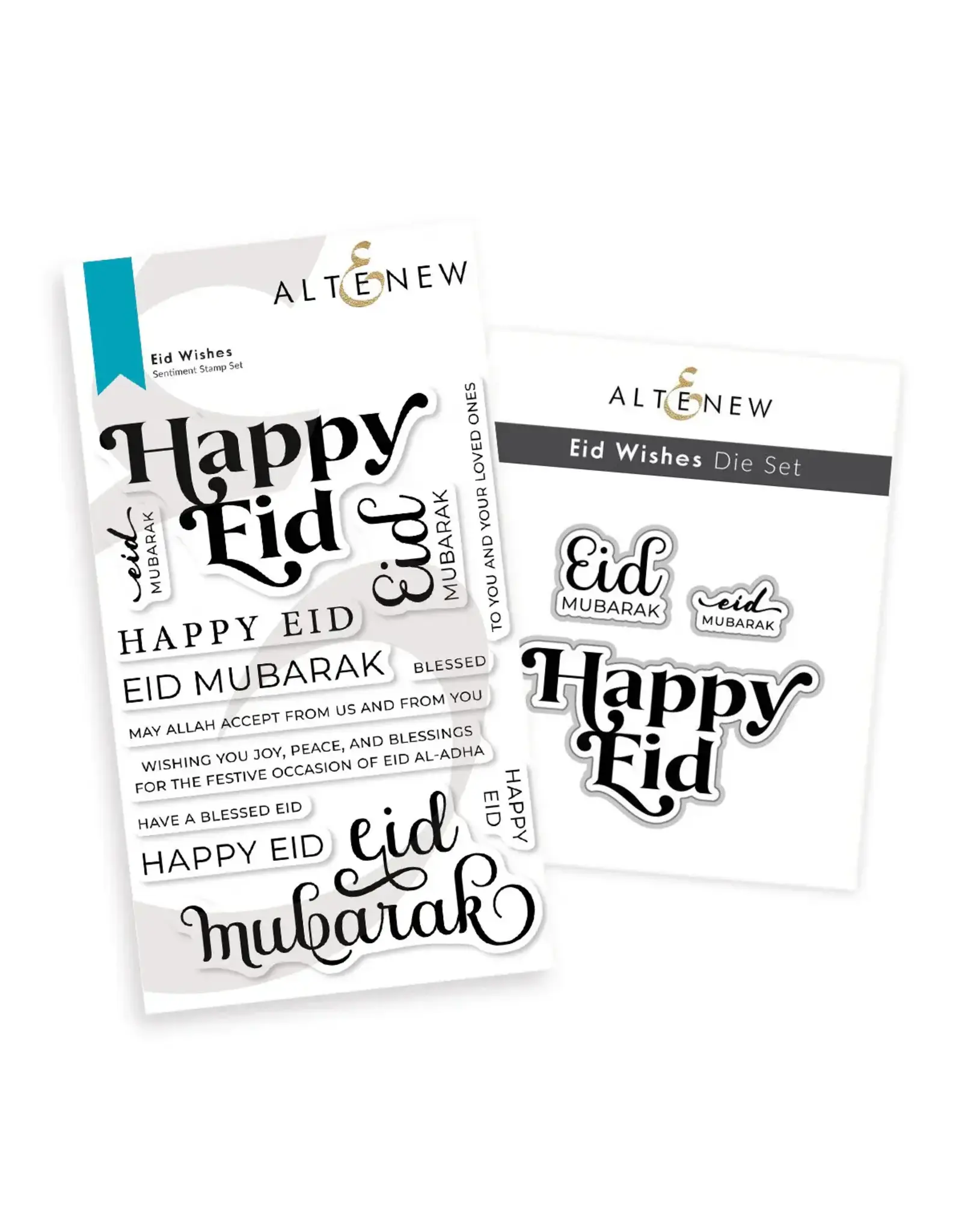 ALTENEW ALTENEW EID WISHES CLEAR STAMP & DIE SET
