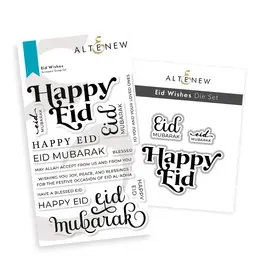 ALTENEW ALTENEW EID WISHES CLEAR STAMP & DIE SET