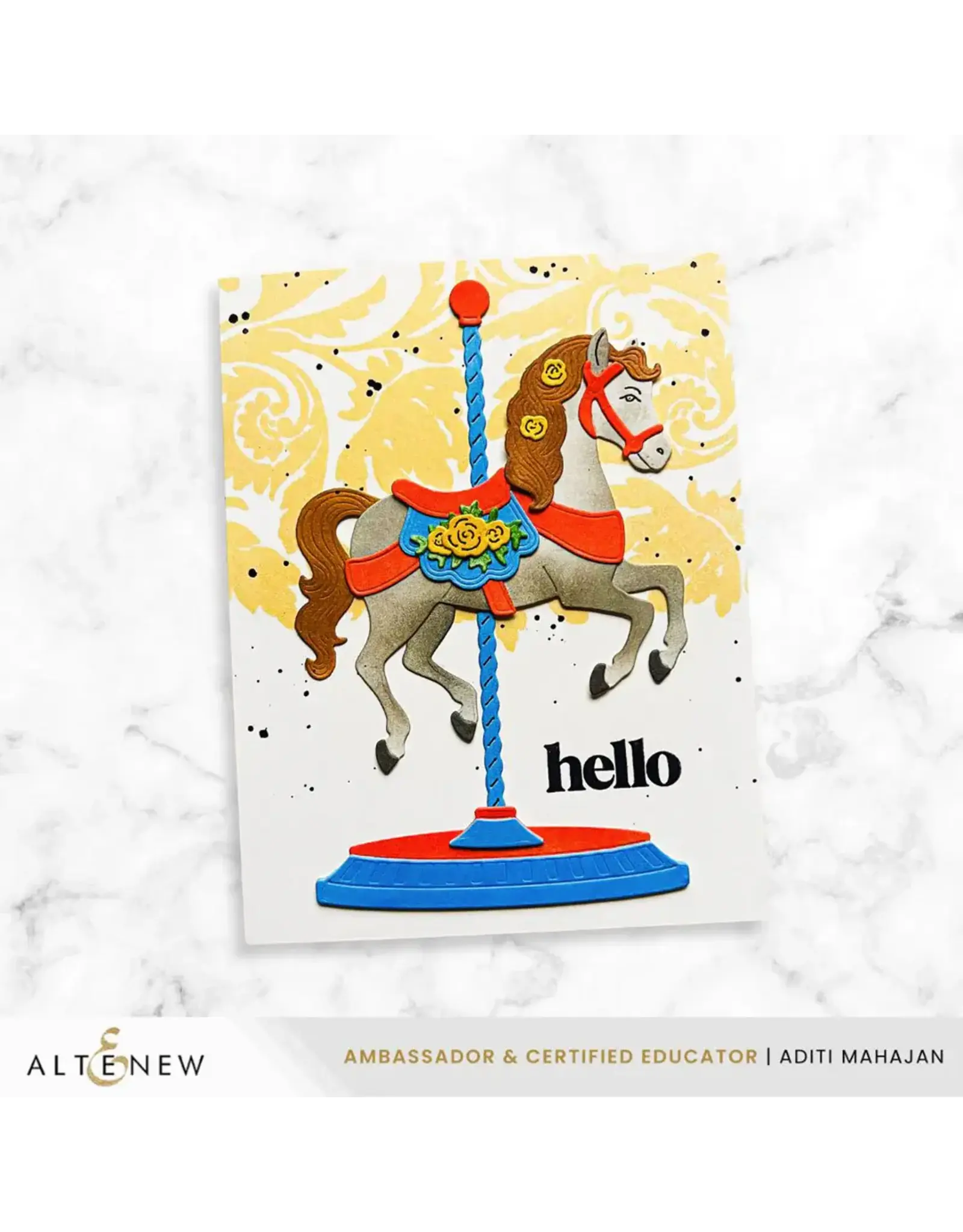 ALTENEW ALTENEW REGAL FLOURISHES CLEAR STAMP SET