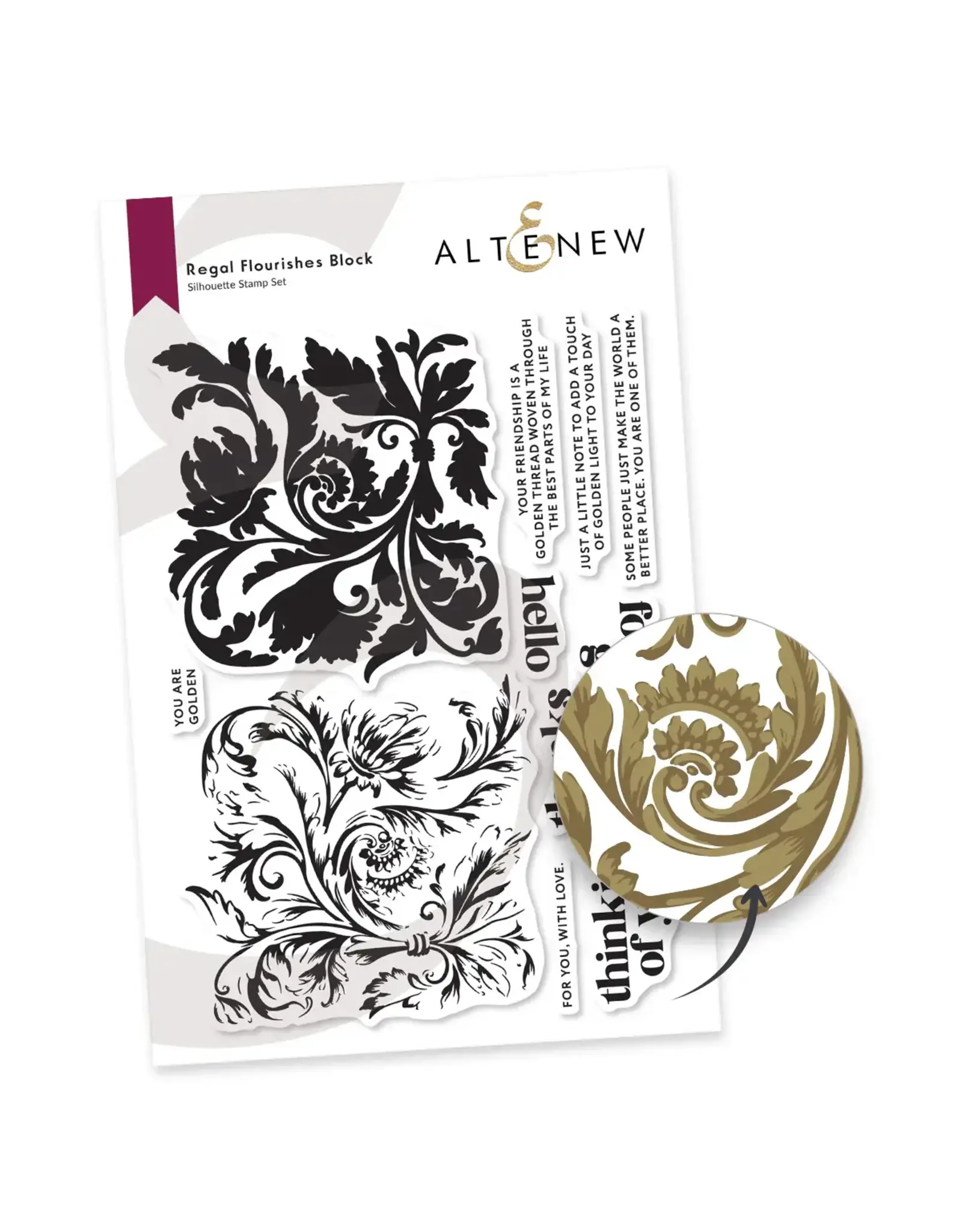 ALTENEW ALTENEW REGAL FLOURISHES CLEAR STAMP SET