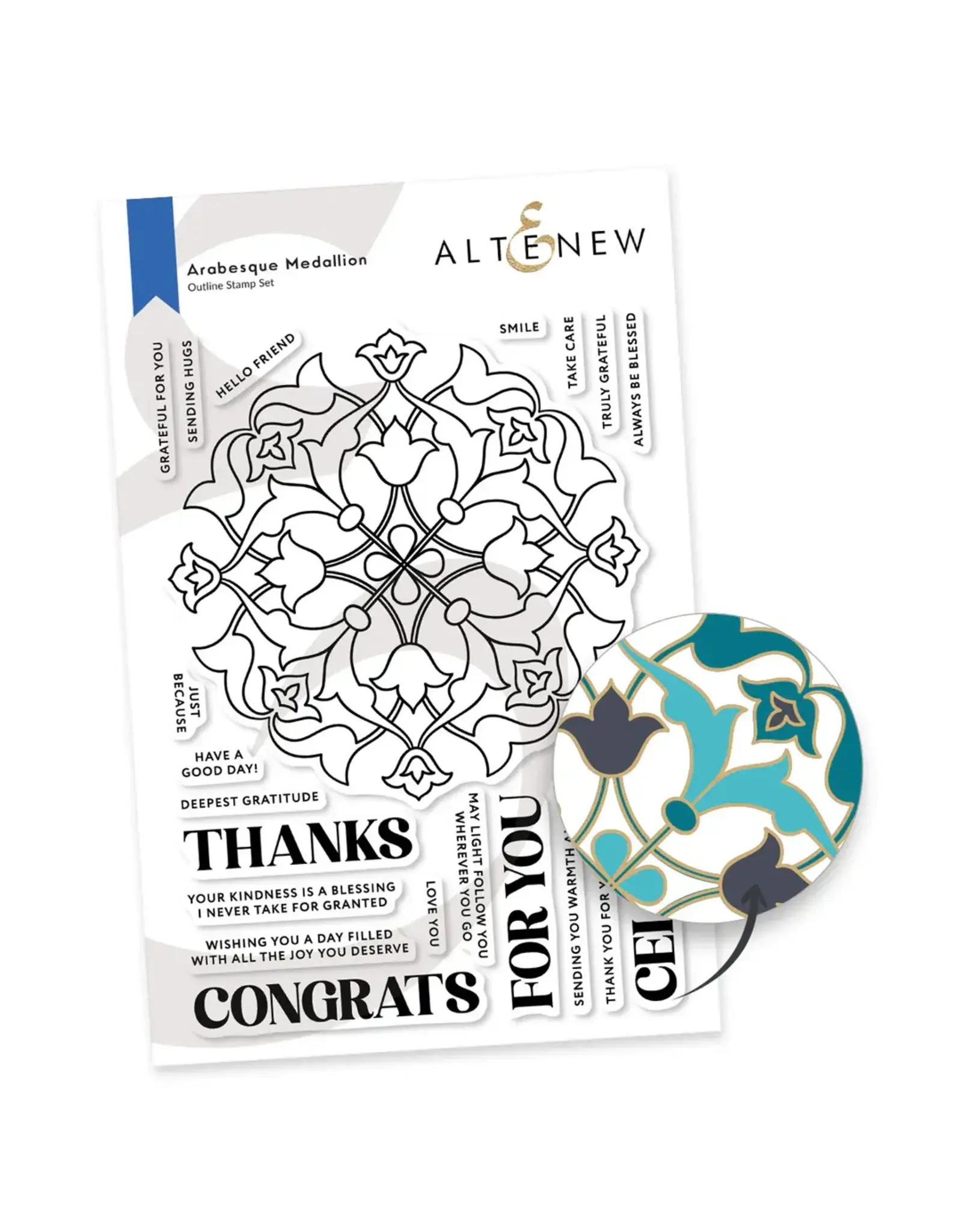 ALTENEW ALTENEW ARABESQUE MEDALLION CLEAR STAMP SET