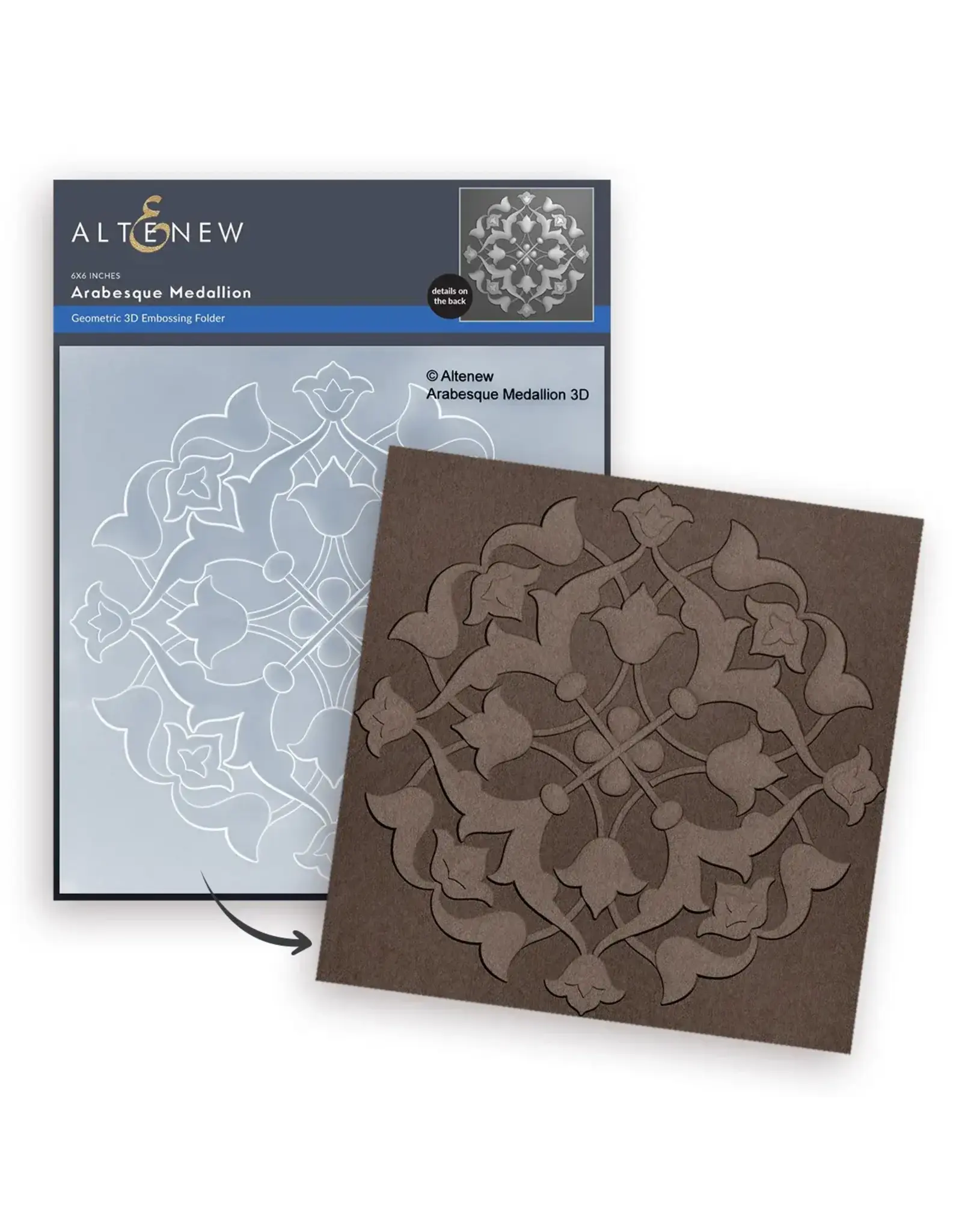 ALTENEW ALTENEW ARABESQUE MEDALLION 3D EMBOSSING FOLDER