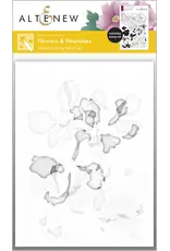 ALTENEW ALTENEW FLOWERS & FLOURISHES COLORING STENCIL SET 3/PK